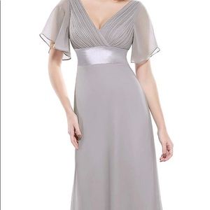 Gray Bridesmaid Dress